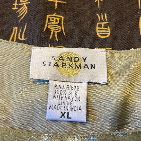 Sandy Starkman embellished tank, 💯 silk, size XL - Picture 4 of 10